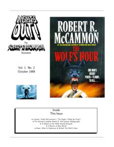 Horror fiction / Robert R. McCammon / Mark V. Ziesing / John Skipp / Joe R. Lansdale / Book of the Dead / Paperback / Nightcrawlers / Horror Writers Association / Splatterpunk / Fiction / Literature