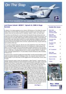 Propeller aircraft / Homebuilt aircraft / Seawind 300C / Ansett Australia / Lord Howe Island / Seaplane / Francis Chichester / Flying boat / Volcanism / Geology / Volcanology