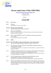 Microsoft Word - 10 YEARS ANNIVERSARY_CIPM_MRA_DRAFT_AGENDA_REVISED_16_SEPTEMBER.doc