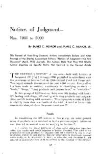 Notices of Judgment, nos[removed]