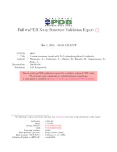 Full wwPDB X-ray Structure Validation Report  O i  Mar 1, 2014 – 03:49 AM GMT