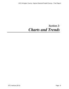2012 Arlington County, Virginia DirectionFinder® Survey - Final Report  Section 2: Charts and Trends