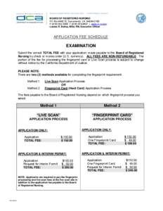 BUSINESS, CONSUMER SERVICES, AND HOUSING AGENCY • GOVERNOR EDMUND G. BROWN JR.  BOARD OF REGISTERED NURSING PO Box[removed], Sacramento, CA[removed]P[removed]F[removed] | www.rn.ca.gov Louise R. Bailey, M