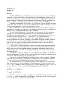 Microsoft Word - São Domingos.doc