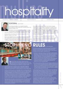 hospitality MULLINS Newsletter of Mullins Lawyers  EDITORIAL