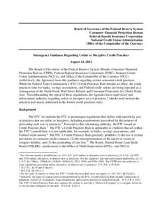 Consumer protection law / Federal Reserve / Unfair or Deceptive Acts or Practices / Federal Trade Commission / Financial risk / Dodd–Frank Wall Street Reform and Consumer Protection Act / Consumer protection / Savings and loan association / Banking in the United States / Bank regulation in the United States / United States federal banking legislation / Financial regulation