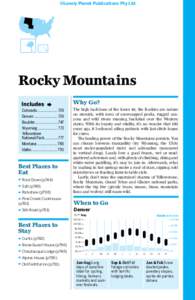 ©Lonely Planet Publications Pty Ltd  Rocky Mountains Why Go? Colorado..................... 739 Denver........................ 739