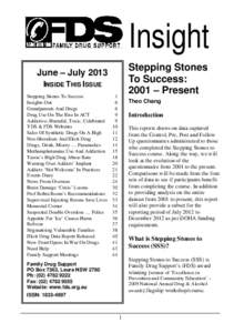 Insight Stepping Stones To Success: 2001 – Present  June – July 2013