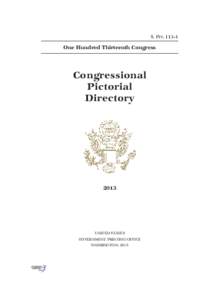 Congressional Pictorial Directory / Chuck Schumer / United States Congress Joint Committee on Printing / Federal Digital System / John Boehner / United States Senate / United States House of Representatives / Government / United States Government Printing Office