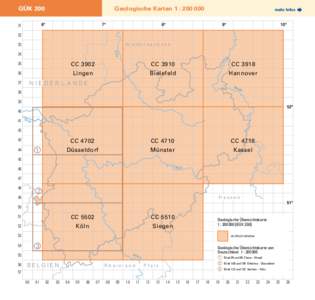 GÜK 200  Geologische Karten 1 : mehr Infos