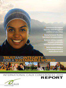 > Caux Forum for Human Security: towards a global coalition of conscience