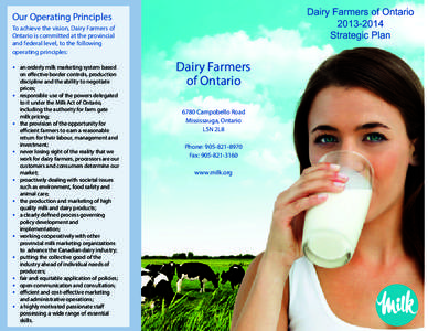 Dairy Farmers of Ontario / Dairy / Dairy Farmers of Manitoba / Dairy Council of California / Milk / Agriculture / Marketing board