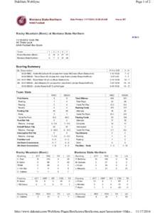 DakStats WebSync  Page 1 of 2 Montana State-Northern