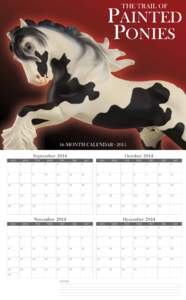 THE TRAIL OF  PAINTED PONIES  18-MONTH CALENDAR · 2015