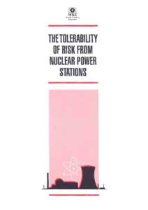 The tolerability of risk from nuclear power stations