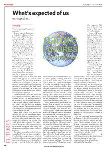 FUTURES  NATURE|Vol 436|7 July 2005