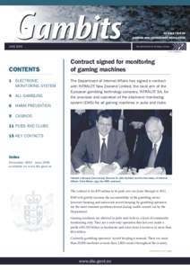 NEWSLETTER OF GAMING AND CENSORSHIP REGULATION JUNE 2005 CONTENTS 1 ELECTRONIC