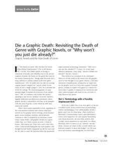 James Bucky Carter Lori Goodson & Jim Blasingame  Die a Graphic Death: Revisiting the Death of