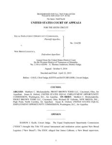 RECOMMENDED FOR FULL-TEXT PUBLICATION Pursuant to Sixth Circuit I.O.Pb) File Name: 15a0074p.06 UNITED STATES COURT OF APPEALS FOR THE SIXTH CIRCUIT