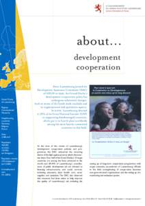 about… development cooperation Grand Duchy of Luxembourg