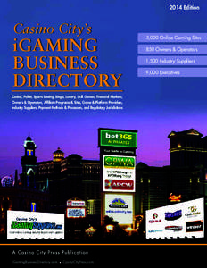 2014 Edition  Casino City’s iGAMING BUSINESS