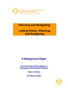 Zero-based budgeting / Budget process / Budget / Public finance / Economics / Government budget / Poverty reduction / Business / Public budgeting / Budgets / Performance-based budgeting / Public economics