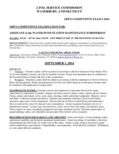 Pumping station / Pump / Waterbury /  Connecticut / Waterbury /  Vermont / Hydraulic machinery / Construction / Pumps / Fluid dynamics / Fluid mechanics / Hydrology