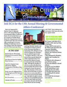 Volume XIII, Issue 6 June 2013 Join ECA for the 13th Annual Meeting & Governmental Affairs Conference! Have you registered for