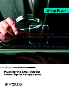 White Paper  Plucking the Email Needle from the Corporate Messaging Haystack