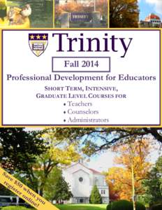 E-learning / Continuing education / Trinity Washington University / Web 2.0 / Education / Middle States Association of Colleges and Schools / .edu