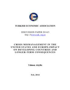 TURKISH ECONOMIC ASSOCIATION DISCUSSION PAPER[removed]http ://www.tek. org.tr