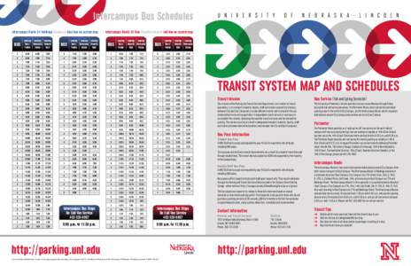 Intercampus Bus Schedules Intercampus Route 24 Holdrege (Clockwise) blue line on system map Bus  Leaving Leaving Leaving