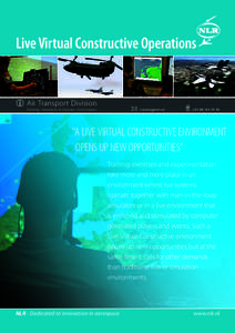 Live Virtual Constructive Operations  Air Transport Division Training, Simulation & Operator Performance  
