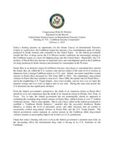 Microsoft Word - Statement of Rep  Pierluisi -- Hearing on US-Caribbean Security Cooperation.doc