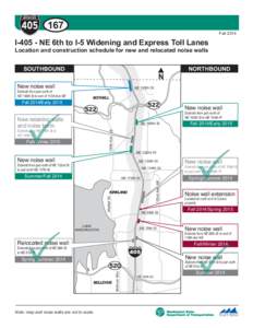 167  Fall 2014 I[removed]NE 6th to I-5 Widening and Express Toll Lanes 228th St. SW