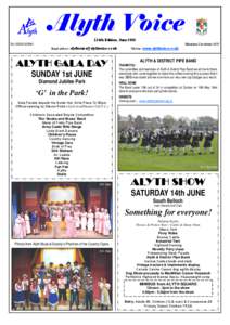 Alyth Voice 124th Edition, June 2008 Tel[removed]Minimum Circulation 1650 Email address: [removed]