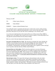 American Recovery and Reinvestment Act / United States housing bubble / Federal stimulus / Barack Obama / Central Intelligence Agency / Government / United States / Presidency of Barack Obama / 111th United States Congress