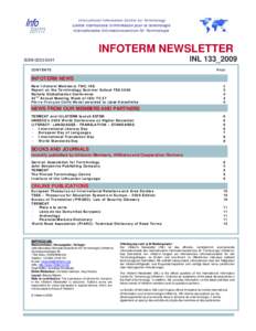 Linguistics / Translation / ISO/TC 37 / European Thesaurus on International Relations and Area Studies / ISO 704 / Inter-Active Terminology for Europe / International Organization for Standardization / Thesaurus / ISO 12620 / Knowledge / Science / Terminology