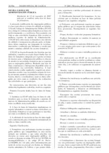 DIARIO OFICIAL DE GALICIA ESCOLA GALEGA DE ADMINISTRACIÓN PÚBLICA