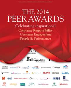 A PUBLICATION FROM THE PEER AWARDS DISTRIBUTED WITH THE INDEPENDENT  THE 2014 PEER AWARDS Celebrating inspirational