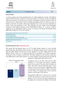 Uganda  EFA Country Profile 2014