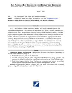 Water Trail Charter document for the steering committee