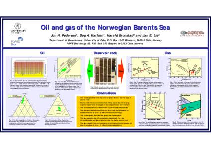 Oil and gas of the Norwegian Barents Sea Jon H. Pedersen1, Dag A. Karlsen1, Harald Brunstad2 and Jan E. Lie2 of Geosciences, University of Oslo, P.O. Box 1047 Blindern, N-0316 Oslo, Norway 2RWE Dea Norge AS, P.O. Box 243