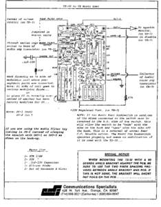 TS-32 to GE Mastr Exec  Center of volume control (on TB-3) To squelch monitor.