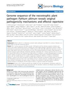 Lévesque et al. Genome Biology 2010, 11:R73 http://genomebiology.comR73 RESEARCH  Open Access