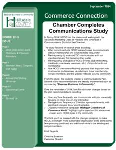 Chamber of commerce / WCSR / Hillsdale / HCCC