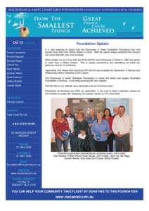 Oct 12 > issue 4 TRUSTEES: Deirdre Comerford Richard Deguara Michael Wright Clifford Flor