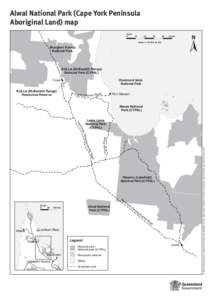 Alwal National Park (Cape York Peninsula Aboriginal Land) map