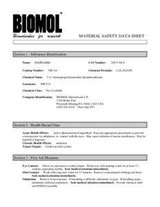 Occupational safety and health / Toxicology / Median lethal dose / Material safety data sheet / Datasheet / Documents / Health / Safety