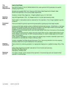 Sample / Soil test / Wipe / Statistics / Sampling / Analytical chemistry